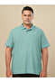 Men Plus Size Solid Polo