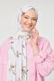 Mink flower printed mono crepe shawl - 2