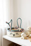 30X10 Handmade Rabbit Basket, Toy Basket, Decorative Basket