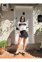 Women's Color Block Knitted Detailed Summer Top - 5