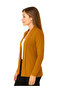 Mustard Solid Open Front Shrug - 3