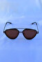 Geometric Cut Unisex Sunglasses with Uv400 Protection - 4