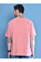 Men Pink Graphic Print Oversized T-Shirt - 2