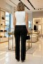 Black Color Lace Trousers - 5