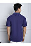 Men Navy Blue Oversized Polo T-Shirt - 2