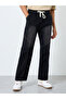 Mid Rise Loose Fit Jeans with Drawcord