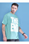 Men Green Graphic Print Oversized T-Shirt - 4