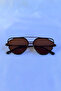 Geometric Cut Unisex Sunglasses with Uv400 Protection - 3