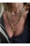 Gold Jewelry Chain Imprint Necklace - 4