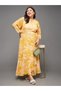 Plus Size Floral Print Midi Dress - 5