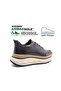 Genuine Leather High Sole Men's Brown Stylish and Comfortable Sneaker Shoes - 2