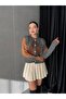 Women's Coffee Baklava Patterned Cardigan - 4