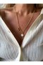 Gold Enamel Letter D Heart Necklace
