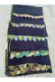 Handcrafted Needle Embroidered Prayer Cover Dowry Cover Mevlit Headscarf Crepe Fabric 145X75 cm