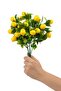 Artificial Flower Bunch Dense Leafed Green Fruit 35 cm Lemon 12-14 Fruits