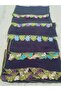 Handcrafted Needle Embroidered Prayer Cover Dowry Cover Mevlit Headscarf Crepe Fabric 145X75 cm - 8