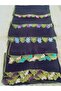 Handcrafted Needle Embroidered Prayer Cover Dowry Cover Mevlit Headscarf Crepe Fabric 145X75 cm - 5