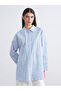 LCW Modest Striped Oversize Poplin Women's Shirt Tunic