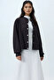 Bitter Brown Soft Textured Double Pocket Bomber Jacket with Fleece Inside Alc-X14412