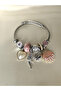 Black Stainless Steel Butterfly Charm Bracelet