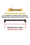 Furniture Drawer Kitchen Cabinet Wardrobe Handles Kulb 22.4 cm 224 mm Striped Antique Yellow Metal Handle - 2