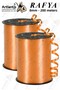 Orange Raffia Ribbon 2 Pieces 8mm 200 Meters Rabant Raffia Colored Gift Wrapping String Ribbon