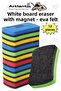 Magnetic Whiteboard Eraser Eva 12 Pieces White Whiteboard Eraser Magnetic Quality Felt Tip Eva