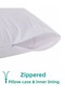 2 Pieces Zippered Pillowcase, Pillow Lining, Pillow Mattress Size: 50X70 cm - 4