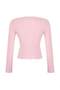 Teen Pink Pointel Slim/Fitted Knitted Blouse Twoaw26Bz00012 - 8