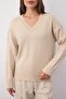 Wardrobe Essentials Taş Yünlü Premium İplikBasic Geniş Kalıp Triko Kazak | TWOAW26KZ00068 - 3