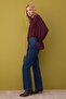 Koyu Mavi Yüksek Bel Comfort/Esnek/Rahat Straight Düz Kesim Boru Paça Jeans TWOAW26JE00062 - 2