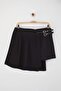 Black Pleated Belt Detailed Mini Shorts & Bermuda Twoaw26Sr00018 - 6