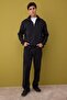 Siyah Regular/Normal Kesim Dik Yaka Kalın İçi Polarlı Sweatshirt TMNAW26SW00021 - 5