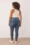 Mavi Yüksek Bel Esnek/Stretch Büyük Beden Skinny Jeans TBBAW23JE00003 - 4
