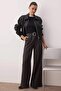 Gri Kemerli Wide Leg/Geniş Paça Kumaş Pantolon TWOAW26PL00033