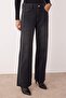 Siyah More Sustainable Yüksek Bel Aksesuar Detaylı Wide Leg Jeans TWOAW26JE00104 - 3