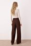 Kahverengi Pilili Wide Leg/Geniş Paça Pantolon TWOAW25PL00109 - 4