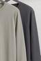 Antrasit-Gri 2'li Paket %100 Pamuk Uzun Kol Regular/Normal Kesim T-Shirt TMNAW24TS00001 - 2