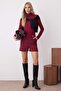 Bordo Tüvit Düğme Detaylı Şort & Bermuda TWOAW26SR00035 - 2