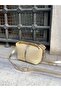 Gold Straw Lock Hand and Shoulder Bag for Women - 8