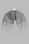 30% Silk Double Layer Tulle Shawl - Smoked - 4