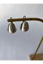 Xuping Streaked Curved Silver Hoop Earrings - 7