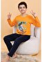 Men's Long Sleeve Figured Seasonal Pajamas