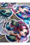 Mermaid Cake Topper, Large Cake Toothpick, Cake Cupcake Decorations, Birthday Decorations, 7 Pieces - 2