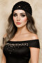 Black Silvery Evening Hair Accessory/Crochet Knitted Beanie/New Trend/Mesh Hat/Cleopatra Hat/Gift
