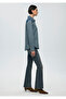 Janet Iconic Pieced Indigo Blue Jean Shirt Fitted / Fitted Cut 1211045 -89500 - 6