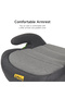 I-Size Booster Seat for Car with ISOFIX, 125-150cm, Black - 8
