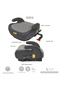 I-Size Booster Seat for Car with ISOFIX, 125-150cm, Black - 3