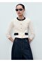 Contrast Cotton Cardigan