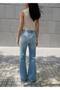 Mid-Waist Flared Jeans - 4